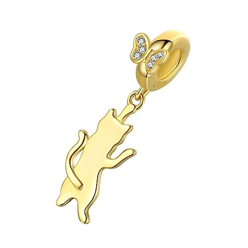 Healeved Katzen Schmetterling Anhänger Schmuck Katzenanhänger Diy Zubehör Für Halsketten Armbänder Ohrringe von Healeved