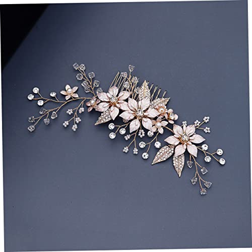 Healeved Charming Perlen Haarkamm aus Langlebiger Legierung Handgefertigter Brautschmuck für Hochzeit und Party Eleganter Haarschmuck als Stilvolle Haarprop Passend für Brautfrisuren von Healeved