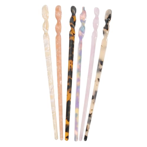 Healeved Haarschmuck Für Damen 6er-pack Haarstäbe Haarnadel Für Damen Haarknotenstab Haarstyling Für Mädchen von Healeved
