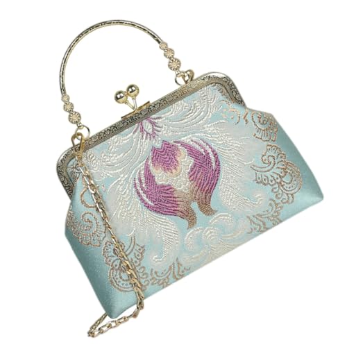Healeved Chinesische Stil Cheongsam Schultertasche Retro Storage Pouch Damen Umhängetasche Elegant für Alltag Shopping Reisen aus Hochwertigem von Healeved