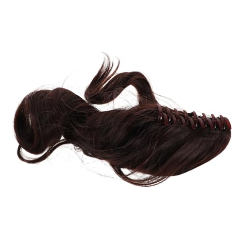 Healeved Claw Clip Ponytail Extension Dunkelbraun Kurz Lockige Haarverlängerung Mit Weichem Synthetikhaar Für Frauen Einfach Anzubringende Haarspange Für Alltag Und Party von Healeved