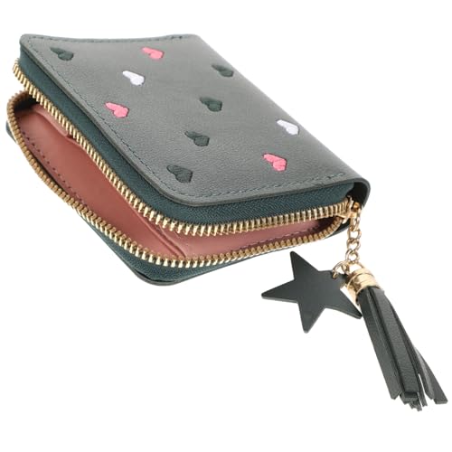 Healeved Damen PU Geldbörse Kartenetui mit Cartoon Design Kleine Brieftasche für Kreditkarten und Münzen Robust und Praktisch für Reisen und Alltag von Healeved