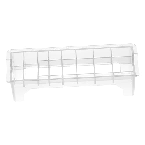Healeved Clipper Guide Comb Aufbewahrungsbox mit Fächern Langlebig Sicherer Haarclipper Kamm Organizer für Friseurbedarf Transparenter Leicht zu Reinigen von Healeved