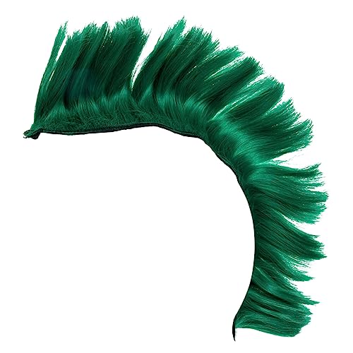 Healeved Cosplay Helm Perücke Grün Leichtes Komfortables Haarteil für Party Kostüm Karneval und Motorradhelm Verkleidung für Erwachsene und Jugendliche von Healeved