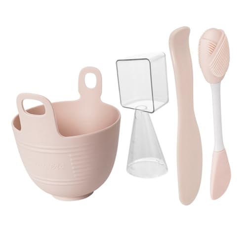 Healeved DIY Silikon Rührschüssel Spatel und Löffel Langlebig Leicht Flexibel für Einfache Gesichtsmaskenmischung und Hautpflege Zuhause und Unterwegs von Healeved