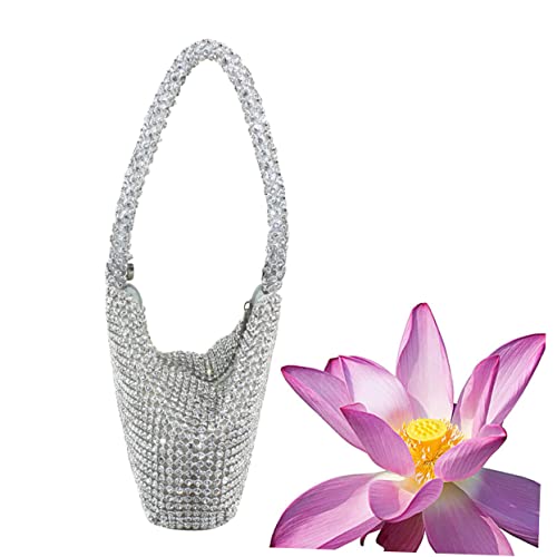 Healeved Silber Abendtasche Mit Strasssteinen Clutch-tasche Für Damen Abendparty Hochzeit Formelle Anlässe Tasche Mit Strasssteinen Clutch Mit von Healeved