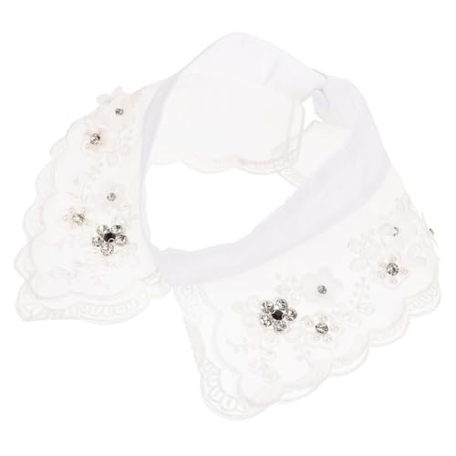 Healeved Damen Abnehmbarer mit Design Eleganter Fake für Blusen Shirts Kleider Hautfreundliches Baumwollmaterial für Besondere Anlässe Lagig von Healeved