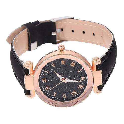 Healeved Damenuhr mit Römischem Ziffernblatt Verstellbare Lederarmband Uhr für Mädchen Freizeituhr für Damen Stilvolle Armbanduhr Modisches Accessoire für Schule und Freizeit von Healeved