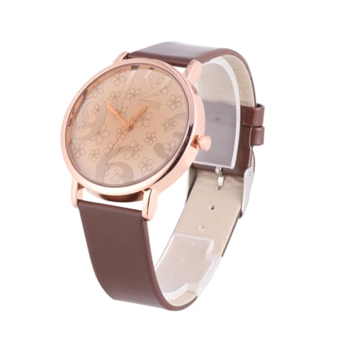 Healeved Damen Armbanduhr mit Ziffern Quarz Uhr mit PU Lederarmband für Stilbewusste Frauen für Besondere Anlässe von Healeved