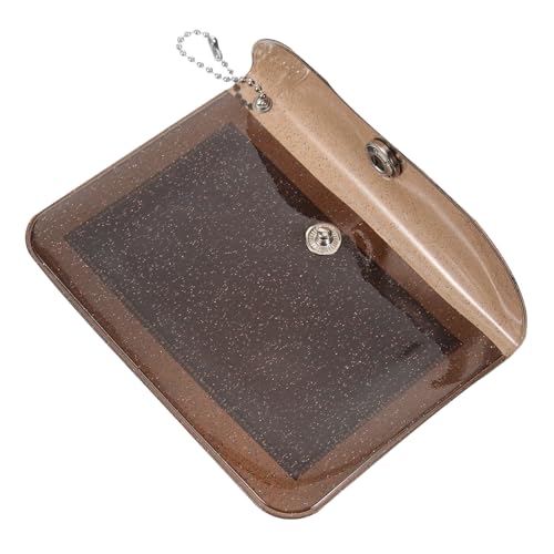 Healeved Damen PVC Münzgeldbörse Kleine Transparente Geldbörse Mit Druckknopfverschluss Für Karten Und Kleingeld Accessoire Für Und Alltag von Healeved