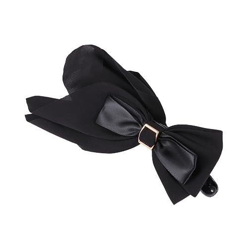 Healeved Schleife Haarspange Mit Kieferklammer Und Klauenklammer Stoff Haarklammer Einfache Modestil Haarspange Für Frauen Und Mädchen Schwarz Healeved Schleife Haarspange Mit Kieferklammer Und Klauenklammer Stoff Haarklammer Einfache Modestil Haarspange Für Frauen Und Mädchen Schwarz von Healeved