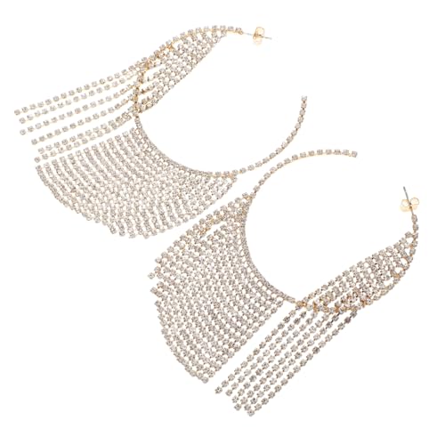 Healeved Glitzernde Kettenohrringe Damenohrringe Runde Creolen Braut-ohrhänger Funkelnde Kettenohrringe Statement-ohrringe Für Damen Creolen Mit Quaste Runde Kreisohrringe Healeved Glitzernde Kettenohrringe Damenohrringe Runde Creolen Braut-ohrhänger Funkelnde Kettenohrringe Statement-ohrringe Für Damen Creolen Mit Quaste Runde Kreisohrringe von Healeved