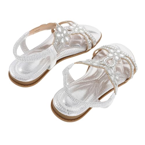 Healeved Damensandalen Silber Strass Elegant Sommer Sandaletten mit Elastischem Riemen Leichtgewichtige Atmungsaktive Schuhe für Strand Urlaub und Alltag Healeved Damensandalen Silber Strass Elegant Sommer Sandaletten mit Elastischem Riemen Leichtgewichtige Atmungsaktive Schuhe für Strand Urlaub und Alltag von Healeved