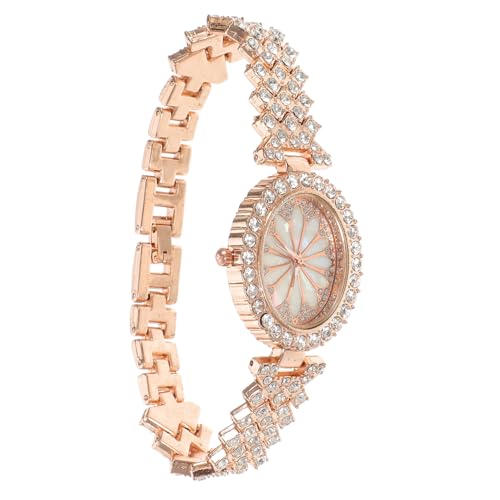 Healeved Damenuhr Kleid Für Frauen Goldene Uhr Zifferblatt Armbanduhren Betrachten Dekorative Armbanduhr Weibliche Uhren Damenmodeuhr Armbanduhren Für Damen Metall Rose Gold von Healeved