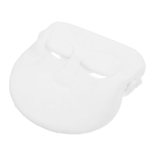 Healeved Dampf-Gesichtsmaske maske gesicht handtuch face towels Reinigen weibler schäumend Gesichts- Seife Haut Balsam Gesicht Handtücher Frau Handtuchmaske Plüsch Weiß von Healeved