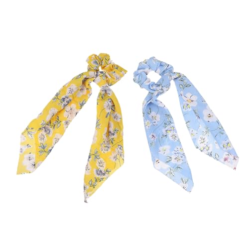 Healeved 2stücke Langes Haargummi Bedruckte Haargummis Haar Ringe Dekorative Kopfbedeckung Kopfschmuck Haar Bands Für Frauen Mädchen von Healeved