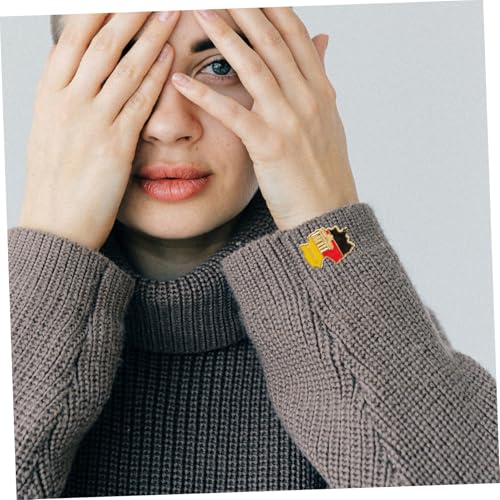 Healeved Deutschland Flaggenbrosche Metall Anstecknadel Patriotic Lapel Pin für Kleidung und Accessoires Modisches Schmuckstück für Damen und Herren Vielseitig Tragbar bei Verschiedenen von Healeved