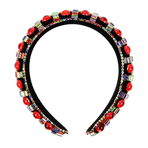 Healeved Rhinestone Haarband Mit Breitem Design Elegante Haarschmuck Für Damen Funkelndes Accessoire Für Besondere Anlässe Für Partys Und von Healeved