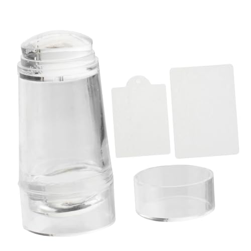 Healeved Doppelendiger Silikon Nagel Stamper l Transparente Nailart Stempel Für Maniküre Selbstgemacht Nageldesign 2 Größen Langlebig Für French Nails Mit Zubehör von Healeved