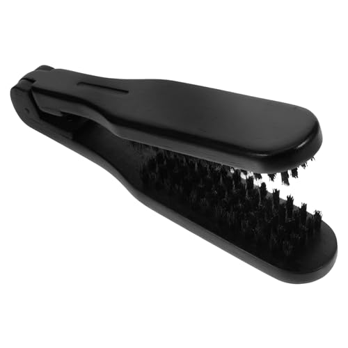 Healeved Doppelseitige Haarglätter Bürste Mit Klemme Haarstylingkamm Für Glattes Lockiges Haar Kompakt Tragbar Und Multifunktional Elegant Und Stilvoll Für Männer Und Frauen Anti von Healeved