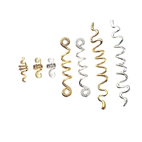 Healeved Dreadlock-schmuckset – 16-teiliges Haar-accessoire Mit Afrikanischen Spiralperlen Und Manschetten Für Zöpfe Und Partys von Healeved