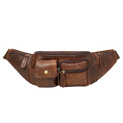 Healeved Echtes Brusttasche Herren Sling Bag Wasserabweisend Multifunktionale Outdoor Umhängetasche Leicht für Wandern Camping Radfahren und Reisen Robust mit Hochwertigen Reißverschlüssen von Healeved