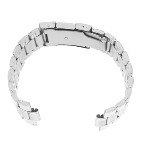 Healeved Edelstahl Uhrarmband Herren Metallband mit Einseitiger Faltschließe Robust Kratzfest für Outdoor Sport und Formelle Anlässe Hochwertiges Armband von Healeved