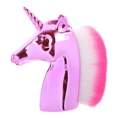 Healeved Einhorn-form Kosmetikpinsel Puder-rougepinsel Foundation-pinsel Für Frauen Mädchen Damen Roségold Pinsel Hochwertiger Kunststoffgriff Professioneller Gebrauch von Healeved