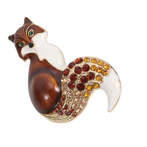 Healeved Elegante Fox Brosche aus Legierung Dekorative Anstecknadel für Kleidung Taschen Hüte Vielseitiges Accessoire für Damenpartys und Festliche Anlässe von Healeved