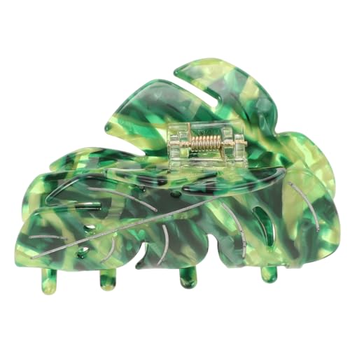 Healeved Elegante Haarklammer aus Grünem Acetat Modischer Haarkralle für Damen Langlebiger Haar clip für Dickes und Dünnes Haar Vielseitiges Styling zubehör für Verschiedene Haararten von Healeved