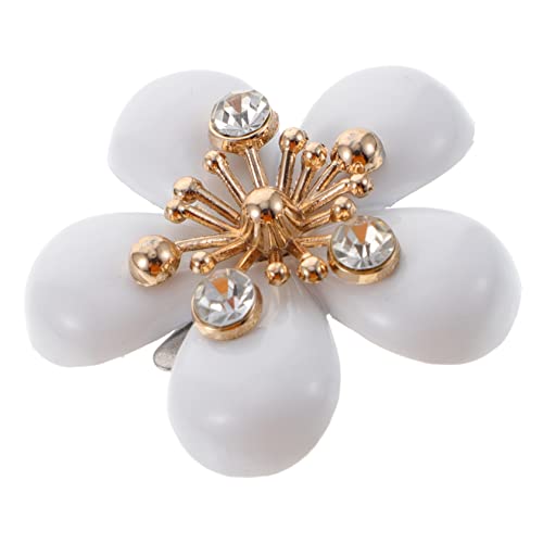 Healeved Eleganter Schuhclip mit Funkelndem Strassblumen Design Hochwertiger und Kristallen Wiederverwendbar Leichter Damenschuh für Hochzeit Party und Besondere Anlässe von Healeved