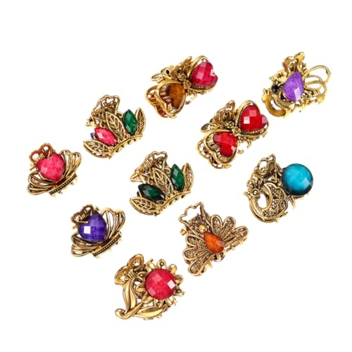 Healeved 10stücke Damen Haarklemme Vintage Mini Haarklammer Haarspange Kleine Haarklammer Für Frauen Haarklammern von Healeved