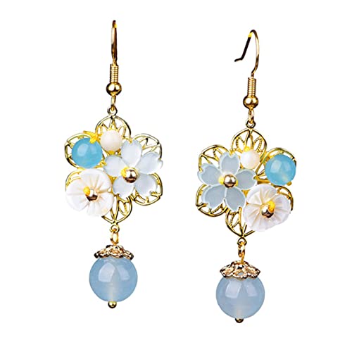 Healeved Ethnische Chinesische Ohrhänger Blumen Design Lange Baumelnde Kugel Ohrringe für Damen Frühling Festival Winter Schmuck Healeved Ethnische Chinesische Ohrhänger Blumen Design Lange Baumelnde Kugel Ohrringe für Damen Frühling Festival Winter Schmuck von Healeved
