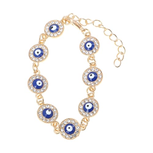 Healeved Evil Eye Hand Chain Armband für Damen und Herren Türkisches Blaues Auge Charm Armband Minimalistischer Stil Langlebiges Material Auffälliges Design von Healeved