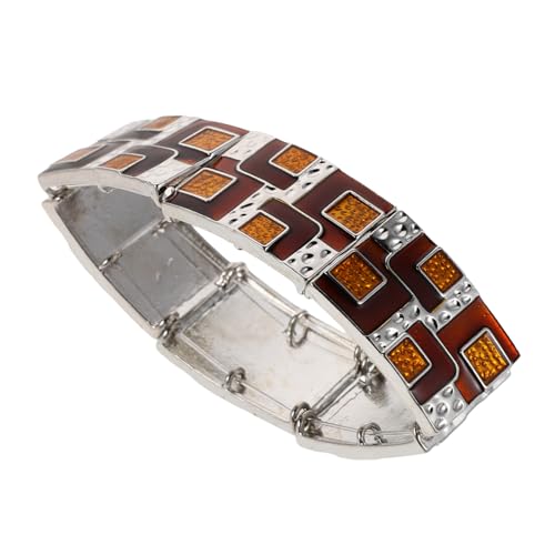 Healeved Exaggerated Geometric Wide Cuff Bangle Damen Chunky Stretch Alloy Armband Vintage Bohemian Statement Handgelenk Schmuck Elastisches Weites Design Für Alltag Und Festliche Anlässe von Healeved