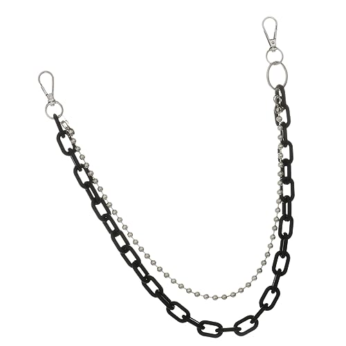 Healeved Taillenkette Für Erwachsene Modische Hip-hop-taillenkette Aus Geometrische Eisenkette Mit Runden -perlen Lässiger Schmuck Für Partys Und Reisen von Healeved