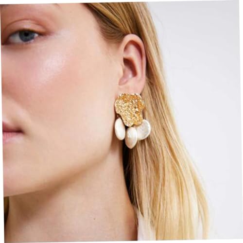 Healeved Exaggerierte Perlenohrringe Damen Kreative Alloy Ohrstecker Leicht Tragbar Modischer Schmuck für Frauen und Mädchen Healeved Exaggerierte Perlenohrringe Damen Kreative Alloy Ohrstecker Leicht Tragbar Modischer Schmuck für Frauen und Mädchen von Healeved