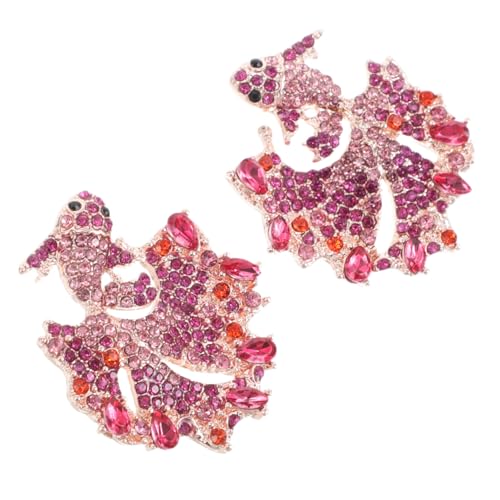 Healeved Strass Tropfenohrringe Für Damen Fisch-form Statement-schmuck Vintage-design Aus Zinklegierung Mit Kristallen Bequemer Ohrring Mit Strasssteinen Für Alltags Und Abendoutfits von Healeved