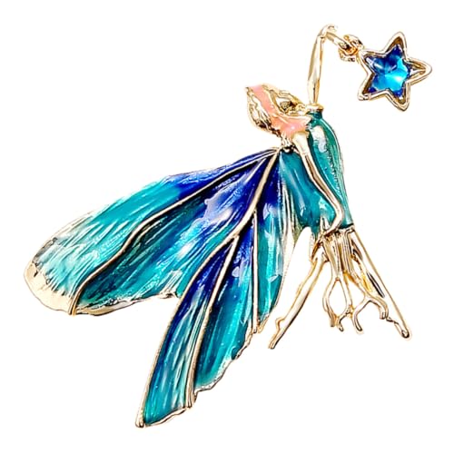 Healeved Fairy Brosche Anstecknadel für Damen Modische Reversnadel für Jacken Schals und Hüte Hochwertige Legierung Langlebig und Dekorativ Geeignet für Festliche Anlässe von Healeved