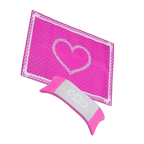 Healeved Faltbare Silikon-handauflage Für Nagelkunst Waschbare Maniküre Kissen Bequemes Nagelwerkzeug Für Schönheitssalon Und Zuhause Rosy von Healeved