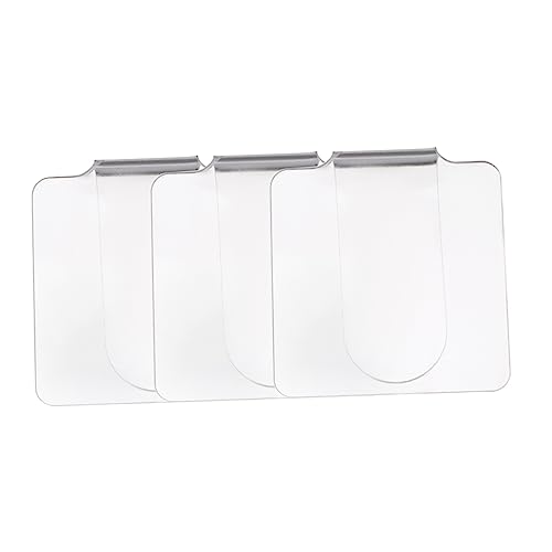 Healeved 3stücke Make-up-palette Transparentes Mischwerkzeug Für Foundation Lidschatten Und Kosmetik Für Salon Und Nail Art Ergonomisch Und Langlebig Für Präzise Farbverblendung von Healeved