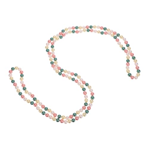 Healeved Farbenfrohe Perlenkette Kunstperlen Mehrschichtige Long Chain für Kleidung für Partys und Alltagsmode Langlebig und Komfortabel für Frauen und Mädchen von Healeved