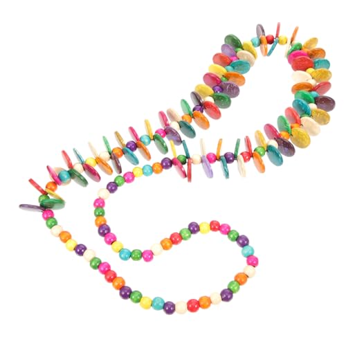 Healeved Farbige Kokosnuss Schalen Kette für Damen Lange Inspirierte Halskette für Urlaub oder Modisches Accessoire für Tag Bringt Outfit von Healeved