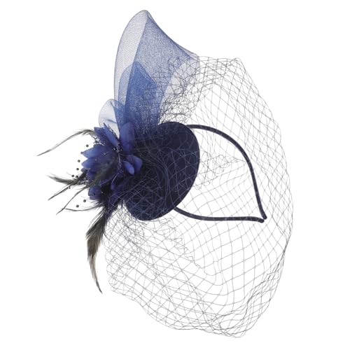 Healeved Fascinator Haarschmuck Damen Mesh Kopfstück mit Federn Eleganter Haarreif für Tea Party Hochzeit Abendveranstaltung Festliches Kopfschmuck Accessoire Healeved Fascinator Haarschmuck Damen Mesh Kopfstück mit Federn Eleganter Haarreif für Tea Party Hochzeit Abendveranstaltung Festliches Kopfschmuck Accessoire von Healeved