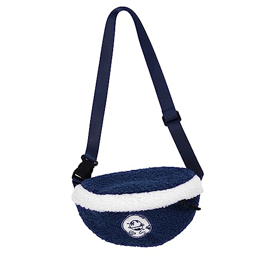 Healeved Flauschige Umhängetasche für Damen Winter Chest Bag Hochwertigem Plüsch Kreative Crossbody und Bauchtasche für Mädchen Perfektes zu Weihnachten und Geburtstagen von Healeved