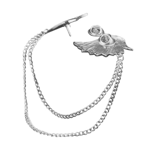 Healeved Flügel Brosche aus Langlebiger Legierung Leichter Anstecknadeln Schmuck für Hemdkragen Modisches Unisex Accessoire Dekoration für Kleidung und Schals in Silber von Healeved