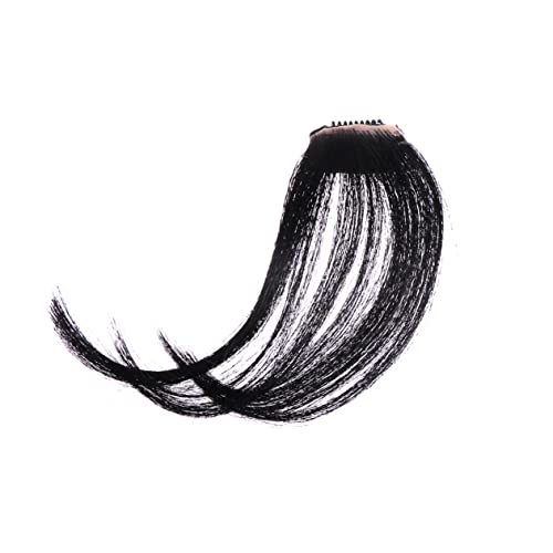 Healeved Front Clip Haarteil Mit Luftfransen Für Frauen Und Mädchen Schwarz Haarverlängerungen Als Zubehör Für Alltag Partys Und Kostüme von Healeved
