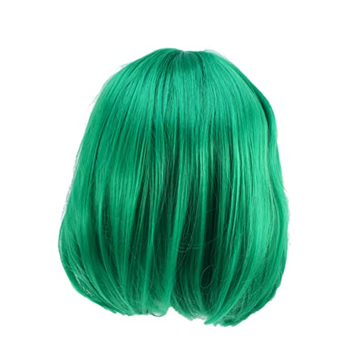 Healeved Grüne Damen-bob-perücke Farbverlaufs-haarperücke Kurze Glatte Perücke Aus Hochtemperaturfaser Für Kostüm-veranstaltungen Cosplay Und Alltag von Healeved
