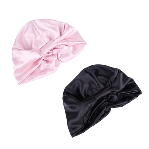 Healeved Frauen Schlaf Hüte 2 Stücke Motorhauben Dusche Kappe Seide Komfortable von Healeved