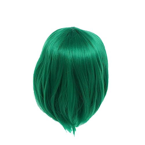 Healeved Perücke Grün Damen Kurzhaarperücke Damen-styling-perücke Perückenüberzug Haarschmuck Synthetische Faser Leicht Zu Waschen Und Pflegen Hautfreundlich Voll Und Erstklassige von Healeved